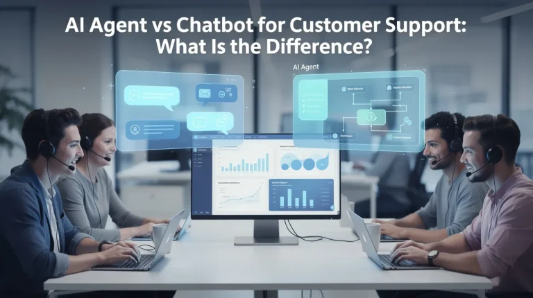 AI Agent vs Chatbot for Customer Support: What Is the Difference? featured image