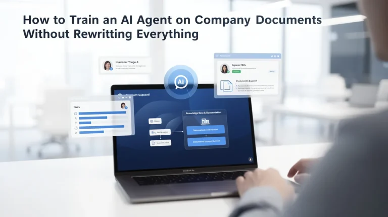 How to Train an AI Agent on Company Documents Without Rewriting Everything featured image