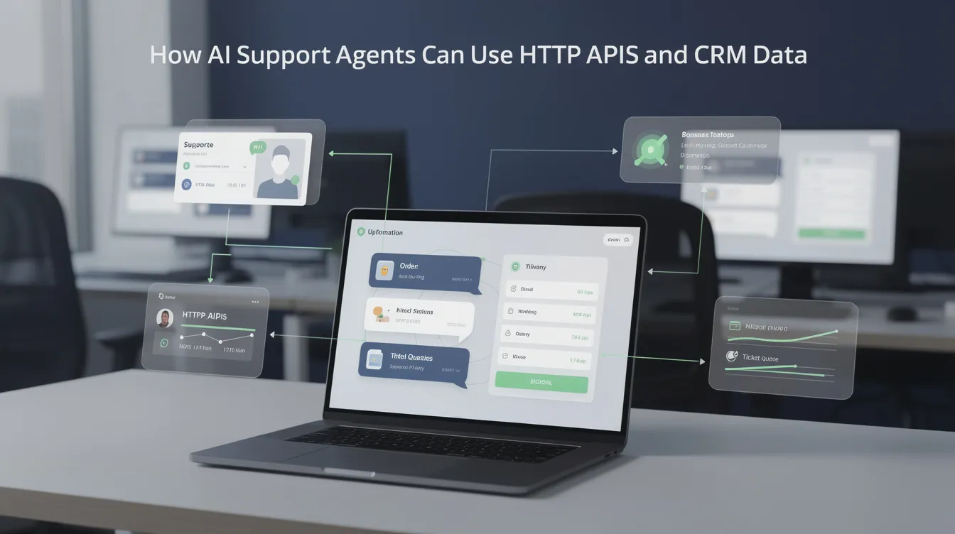 How AI Support Agents Can Use HTTP APIs and CRM Data featured image