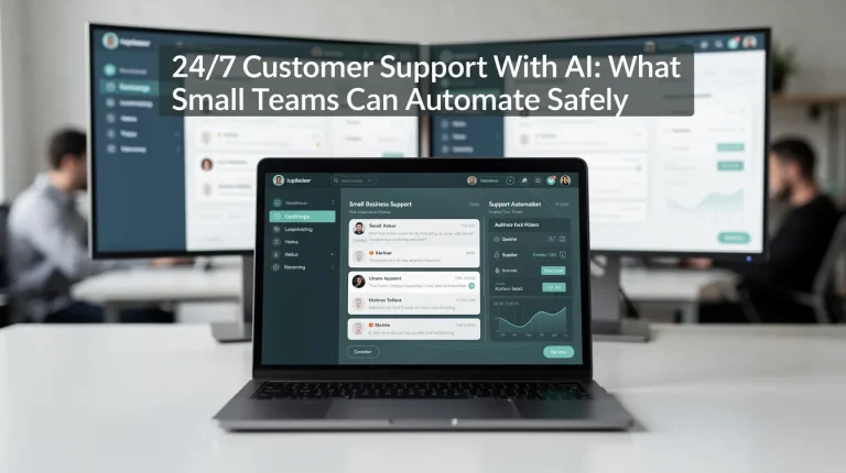 24/7 Customer Support With AI: What Small Teams Can Automate Safely featured image