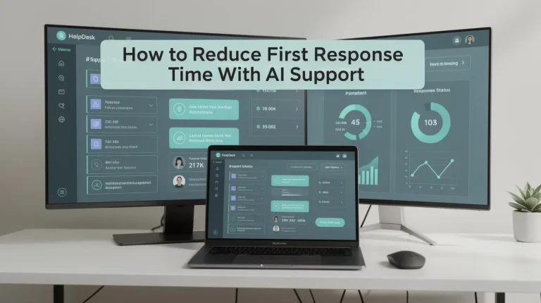 How to Reduce First Response Time With AI Support featured image