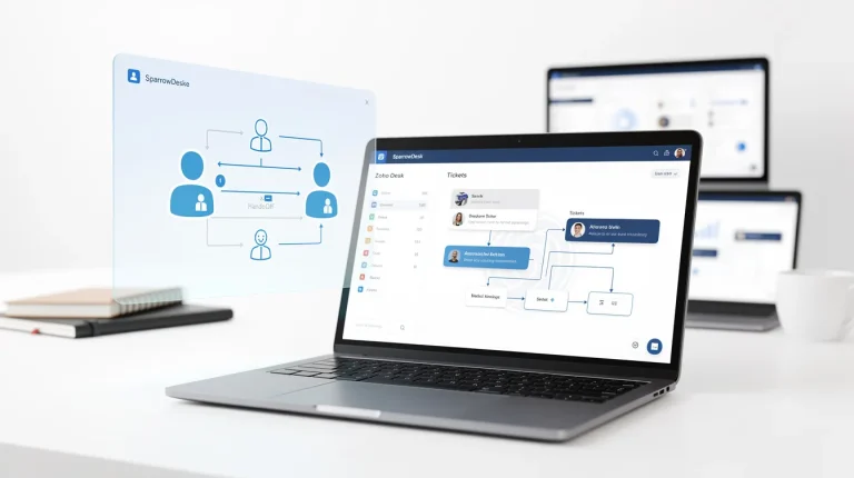 SparrowDesk vs Zoho Desk: AI Helpdesk Comparison for SMBs featured image
